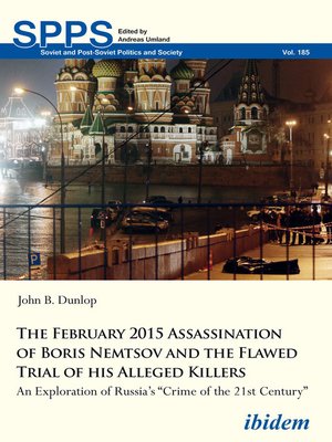 cover image of The February 2015 Assassination of Boris Nemtsov and the Flawed Trial of his Alleged Killers